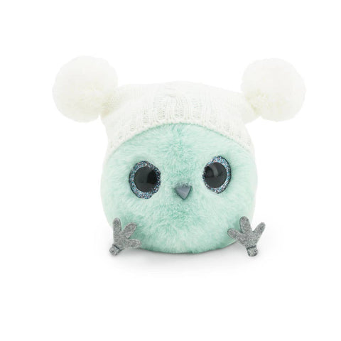 Whozie with Double Pom Pom Hat Mint Green