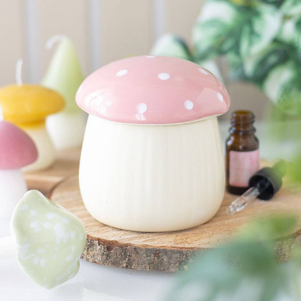 Pink Mushroom Shaped Oil Burner