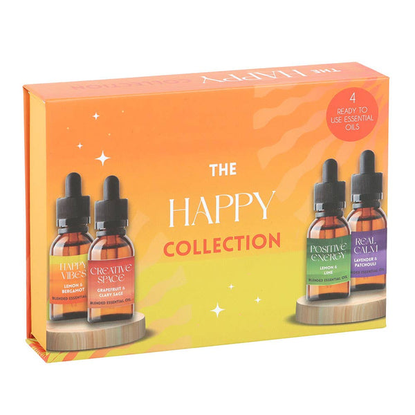 Gift Box of Happy Collection Essential Oils - natural blends to boost mood.