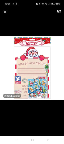 Letter to Father Christmas Writing Set