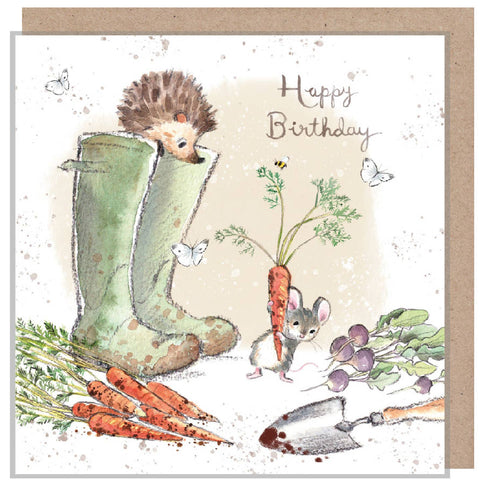 Vegetable Patch Greetings Card - Morris & Maude
