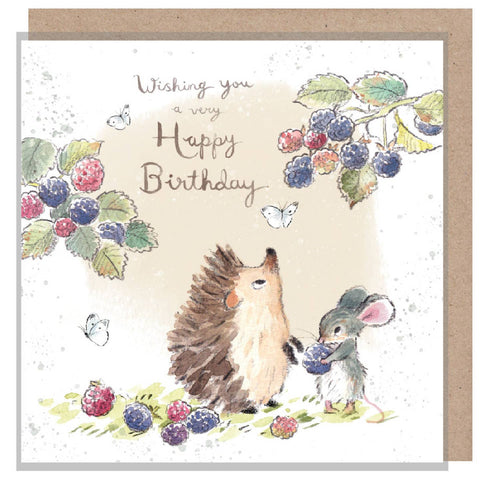 Blackberries Greetings Card - Morris & Maude