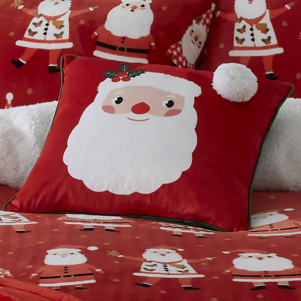 Jolly Santa Christmas Cushion