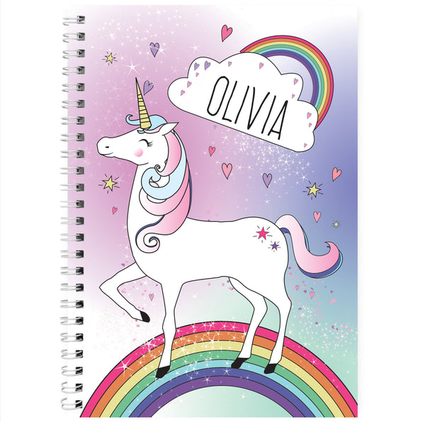 Personalised Rainbow Notebook