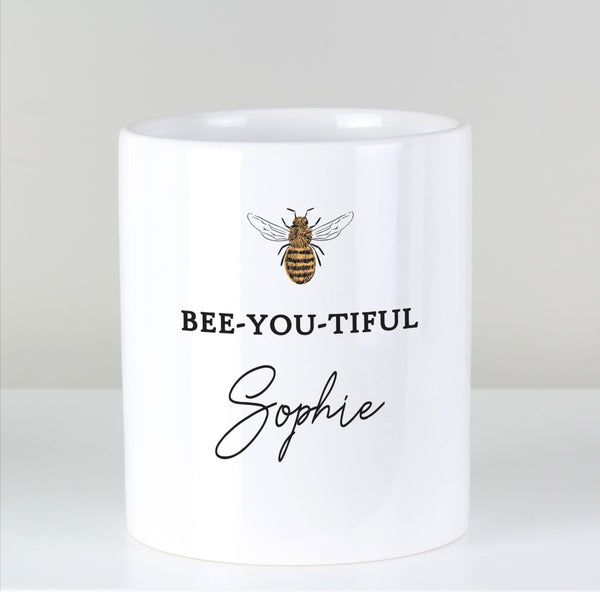 Personalised Bee Ceramic Storage Pot